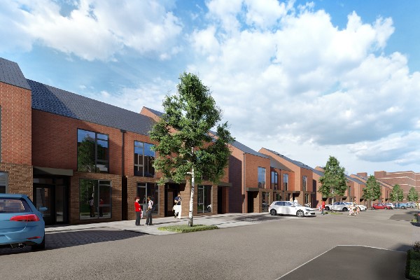 An artist's impression of the Wellgate Place housing development.